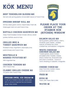 2025 KoK Kitchen menu