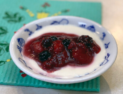 Swedish Krem (Cream) with Berry Compote